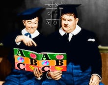 Laurel and Hardy (A Chump at Oxford) 1940