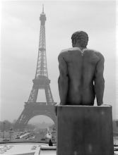 Male Nude Statue with Eiffel Tower, 1963