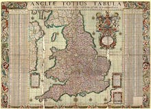 Map of the towns of England and Wales, 1680