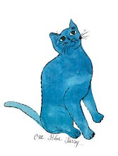 One Blue Pussy, c.1954