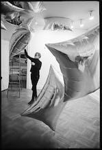 Silver Clouds Installation, Leo Castelli Gallery, NYC, 1966
