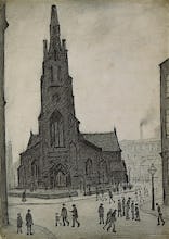 Street Scene (St Simon's Church), 1927