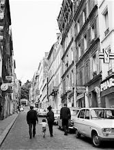 Street scene - Rue Tholoze Montmartre, 1963