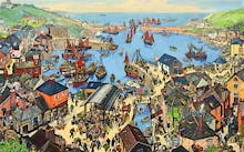 The British Scene - Fishing port scene, 1939-1946