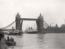 Tower Bridge opens