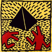 Untitled, 1982 (red dogs with pyramid)