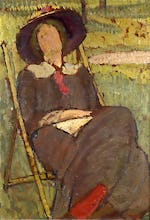 Virginia Woolf in a Deckchair, 1912