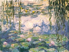 Water Lilies and Willow Branches
