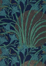 Day Lily wallpaper (Blue), England, 1897
