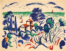 Landscape with Sailboats, 1913 -1914