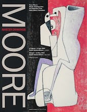 Reproduction of an original poster design for Moore: Master Drawings, Hazlitt Holland-Hibbert, Londo