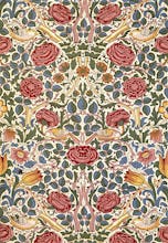 Rose furnishing fabric, 1883