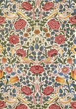 Rose furnishing fabric, 1883