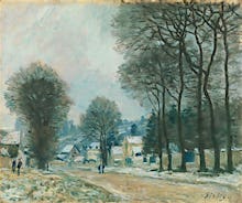 Snow at Louveciennes c.1874