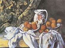 Still Life with Curtain and Fruit