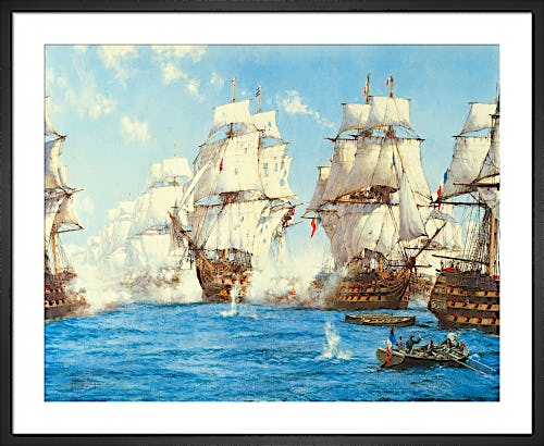 Battle of Trafalgar by Montague Dawson
