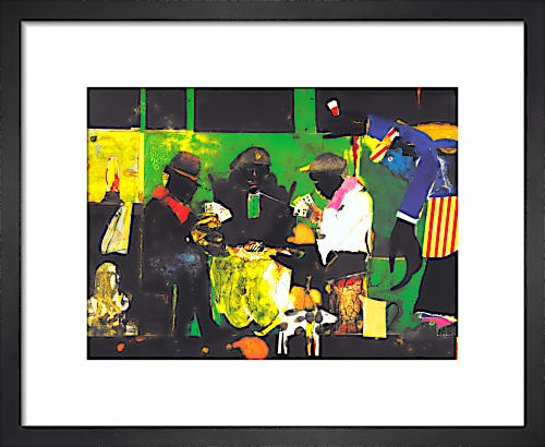Card Players, 1982 by Romare Bearden
