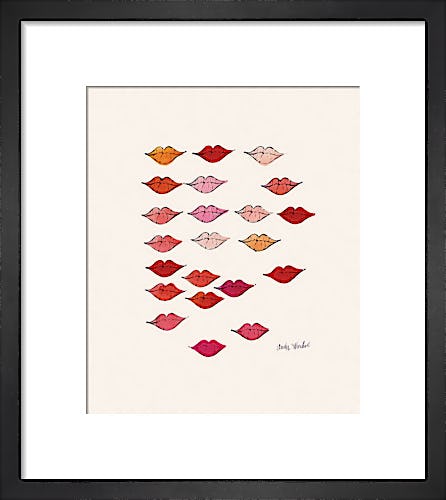 Stamped Lips, c. 1959 by Andy Warhol