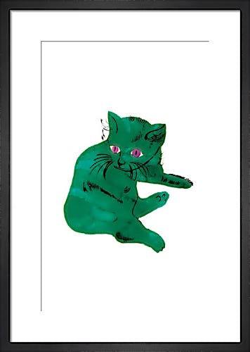 Green Cat, c. 1954 by Andy Warhol