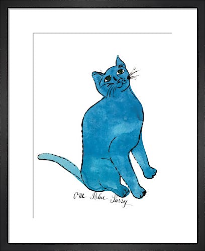 One Blue Pussy, c. 1954 by Andy Warhol