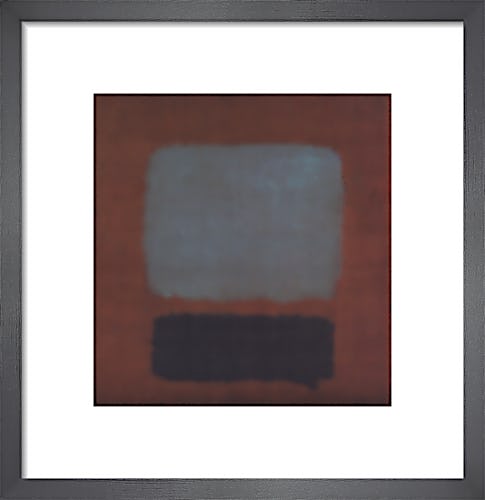 Slate Blue and Brown on Plum (No.37 No.19) by Mark Rothko