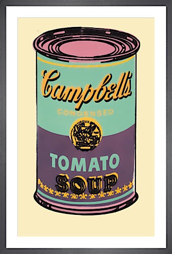 Campbell's Soup Can, 1965 (green & purple) by Andy Warhol