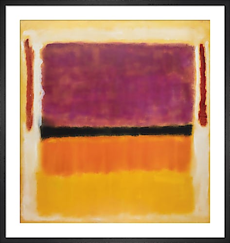 Untitled (Violet, Black, Orange, Yellow on White and Red) by Mark Rothko