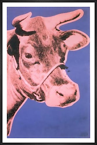Cow, 1976 (pink & purple) by Andy Warhol