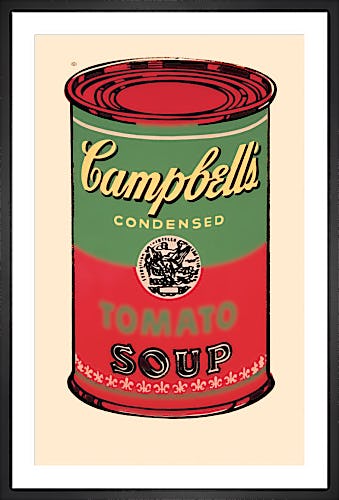 Campbell's Soup Can, 1965 (green & red) by Andy Warhol