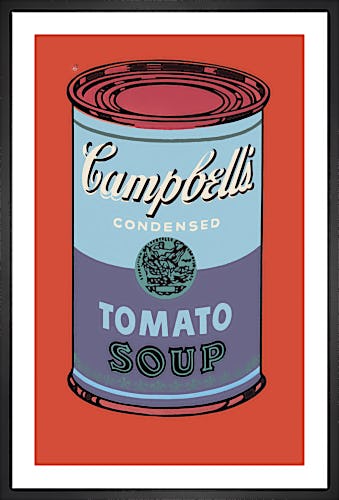 Campbell's Soup Can, 1965 (blue & purple) by Andy Warhol
