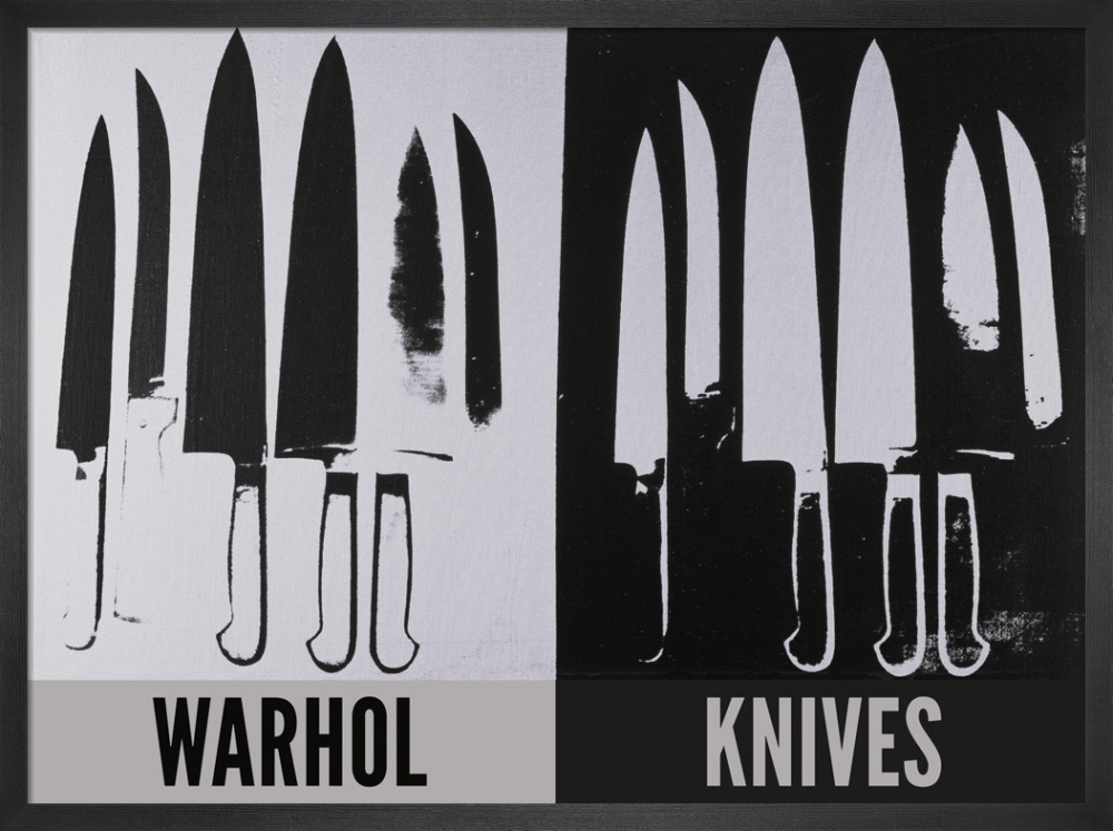 Knives, c.1981-82 (silver &amp; black)