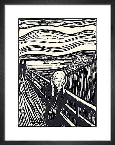 The Scream (silkscreen print) by Edvard Munch