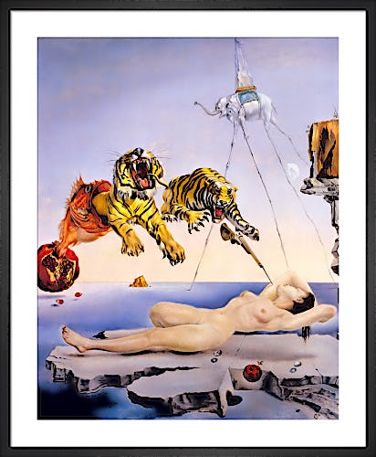 Dream Caused by a Bee Flight (Large) by Salvador Dali