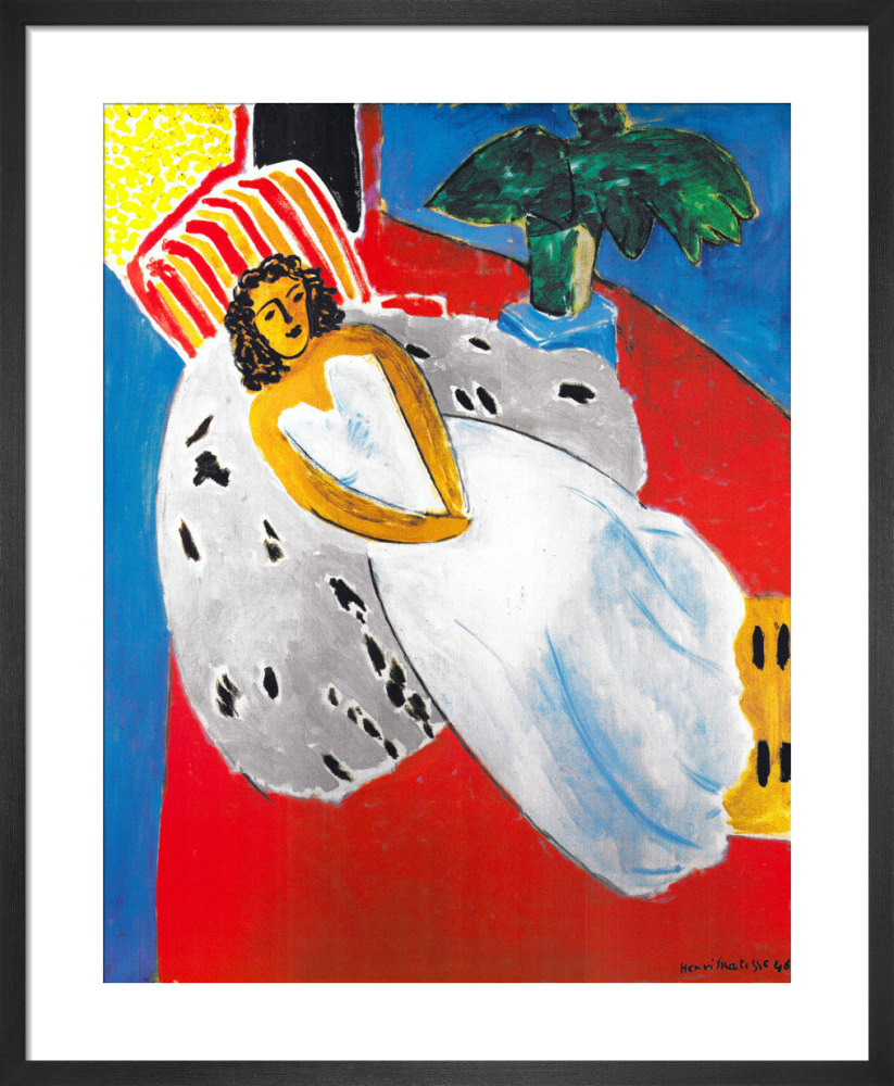 Reclining Nude in a White Dress