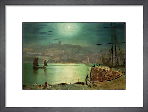 Whitby Harbour by Moonlight, 1870 by John Atkinson Grimshaw