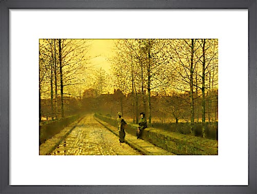 In the Golden Gloaming by John Atkinson Grimshaw