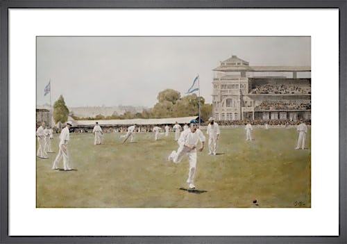 Cricket at Lords, 1896 by Anonymous