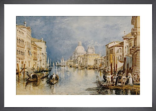 The Grand Canal Venice, with Gondolas and Figures in the Foreground by Joseph Mallord William Turner