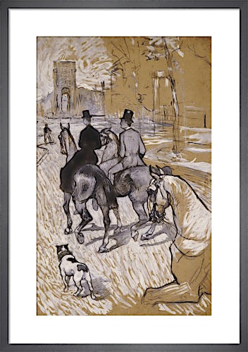 Riders on the Way to the Bois Du Bolougne, 1888 by Henri de Toulouse-Lautrec