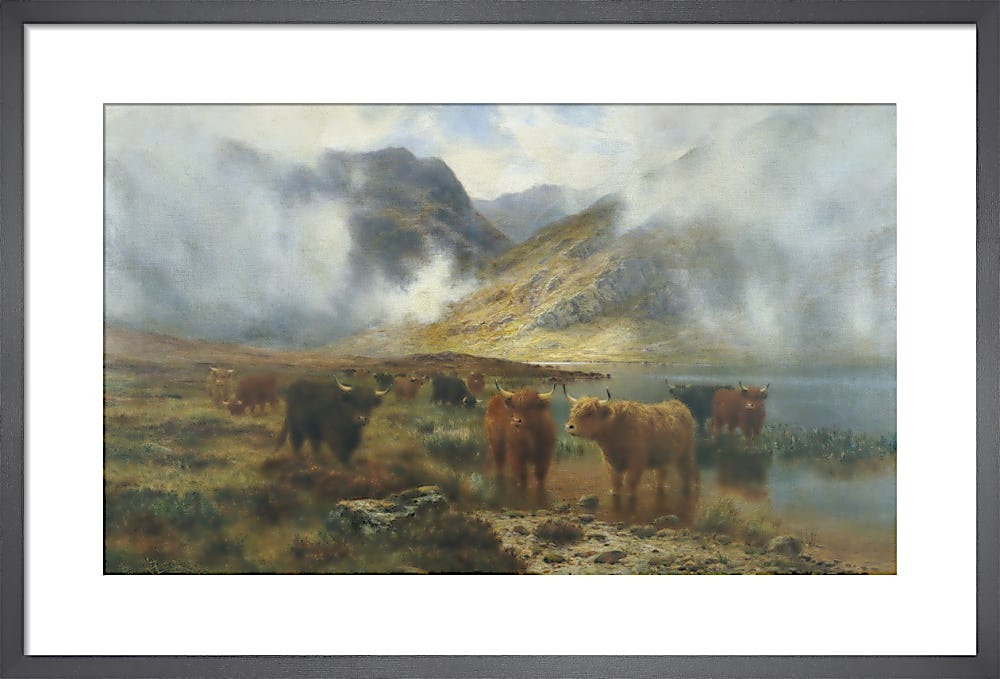  GREATBIGCANVAS Entitled Monarch of The Glen, 1851 Oil on Canvas  Poster Print, 35 x 35, Multicolor: Posters & Prints