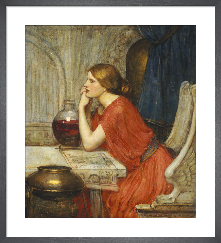 逆輸入 The Crystal Ball, 1902 Art Print by John William Waterhouse コレクション