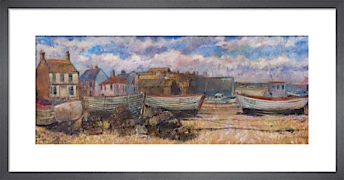 Aldeburgh Fishing Boats & Huts by Anne Rea
