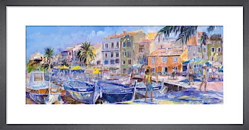 Quay at Sanary-sur-Mer by Anne Rea