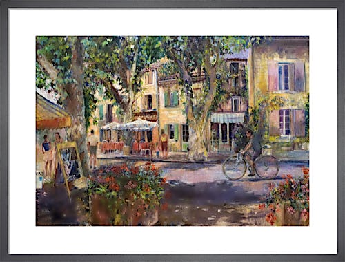 Street at Bedoin Provence by Anne Rea