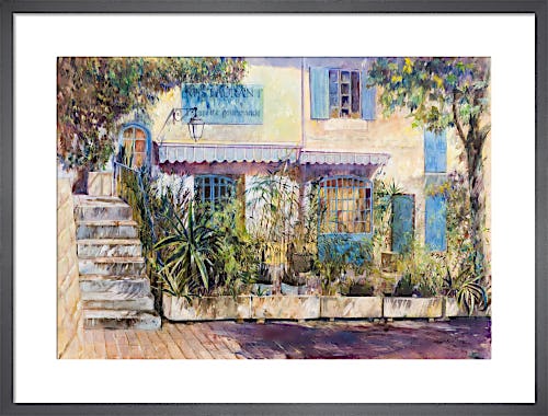 Restaurant at Ollioules Provence by Anne Rea