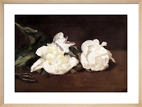 Branch of White Peonies and Secateurs, 1864 by Édouard Manet