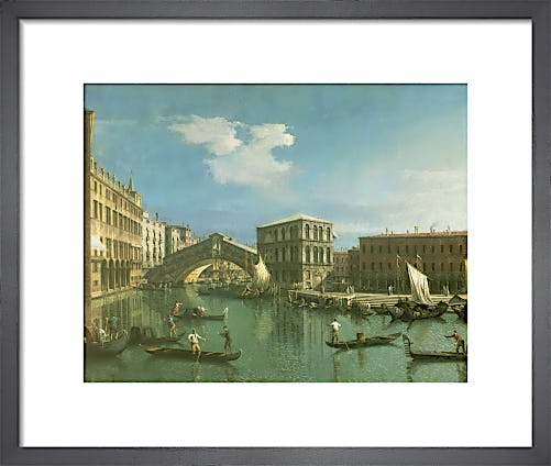 The Rialto Bridge, Venice by Giovanni Canaletto