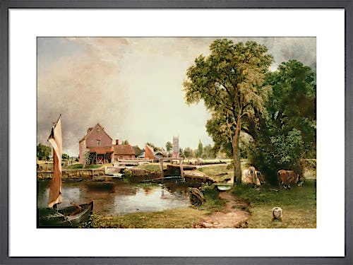 Dedham Lock and Mill, 1820 by John Constable