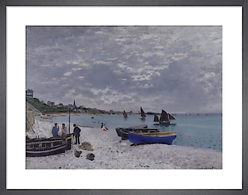 The Beach at Sainte-Adresse, 1867 by Claude Monet