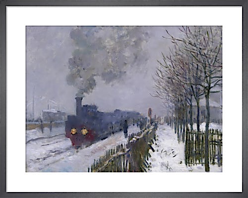 Train in the Snow, or The Locomotive, 1875 by Claude Monet